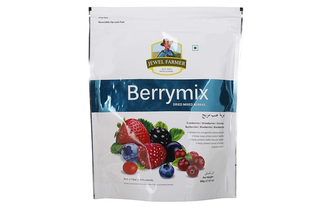 Jewel Farmer Berrymix Dried Mixed Berries   Pack  500 grams